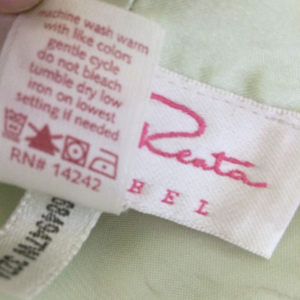 Oscar De La Renta Womens Logo Belted Satin Robe With Gown Set Green Size XL - Picture 15 of 16
